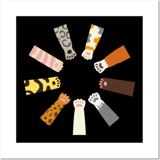 Paw Together With Cute Designs Posters and Art